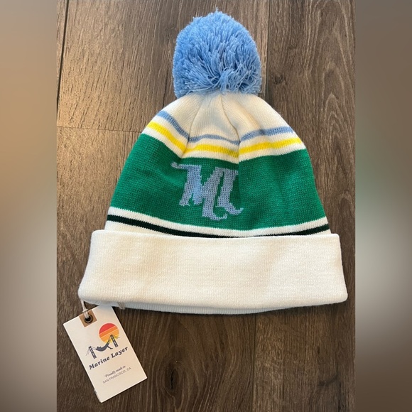 NWT Marine Layer Pom Unisex Beanie - Picture 1 of 8